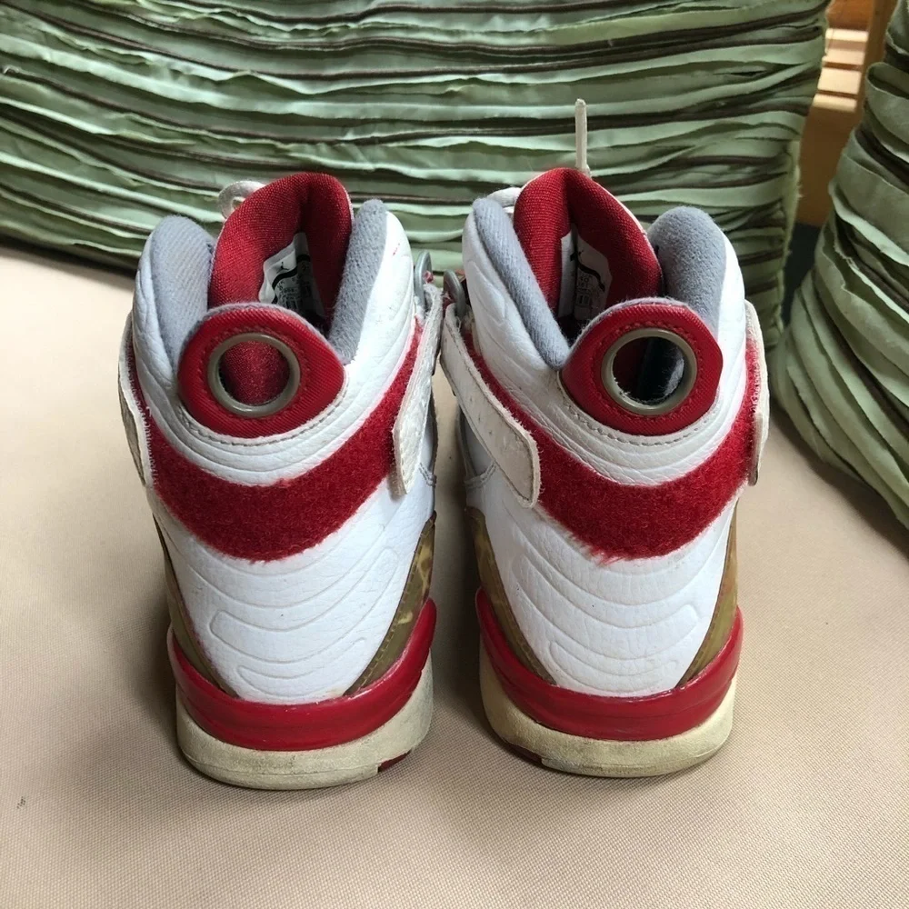 Air Jordan 8.0 White‎ Varsity Red Stealth Size 7 Y